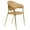 Taupe Leather, variant on LeisureMod Dining Chair Upholstered Leather Armchair Velvet Accent Ergonomic Padded Seat and Back Durable Stainless Steel Base for Modern Home, Kitchen, Living Room Bella Series in Off-White