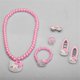 thumbnail image 2 of Conjunto de accesorios para el cabello Yashi para niños Collar Pulsera blanco, 2 of 4