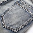 thumbnail image 5 of WREESH Men's Wash Ripped Slim Jeans - Distressed Denim with Functional Pockets, Stretch Comfortable Fit for Casual Outfits, 5 of 9
