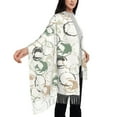 thumbnail image 4 of ZNDUO Cartoon Watercolour Bubbles Pattern Pashmina Shawls，Wraps Winter Warm Soft Scarf for Women, 4 of 8