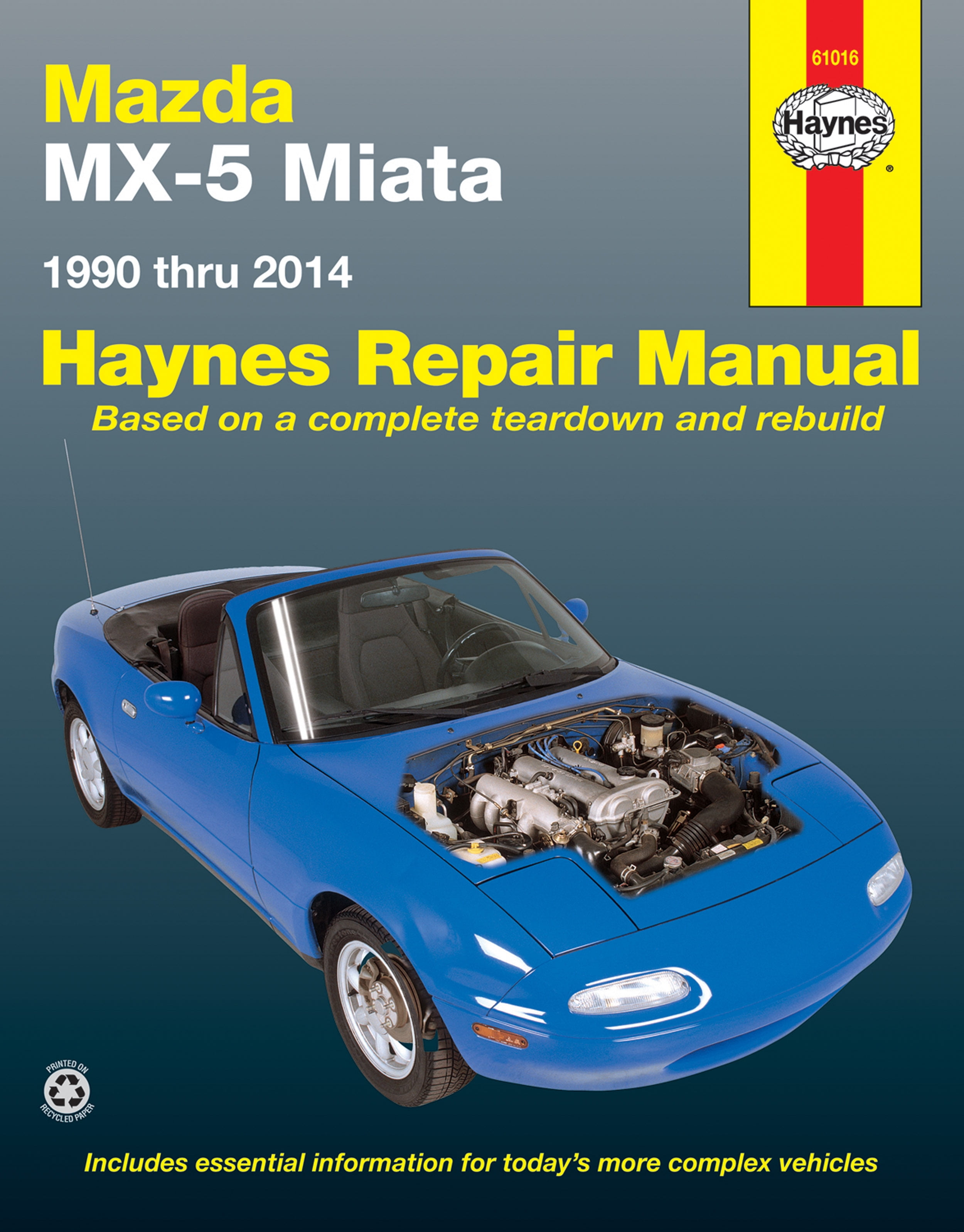 Mazda Mx 5 Miata For Mazda Mx 5 Miata Models 90 14 Haynes Repair Manual Does Not Include Information Specific To Turbocharged Models Walmart Com Walmart Com
