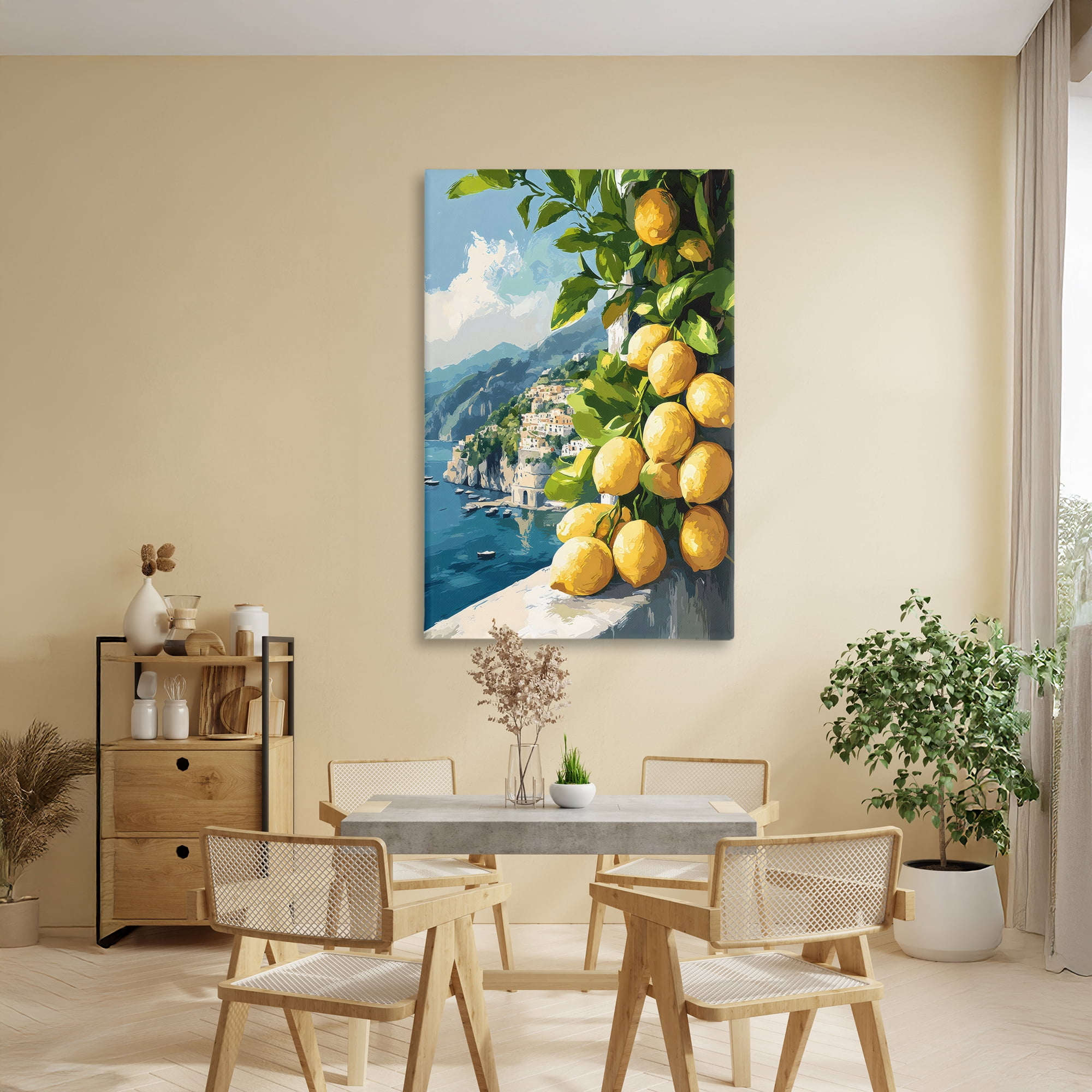 Stupell Industries Lemon Terrace Amalfi View Canvas Wall Art, design by Creative Studio