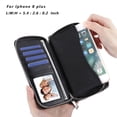 thumbnail image 3 of HAWEE Removable Wristlet Women's Casual Cell Phone Wallet, Banana Leaf, 3 of 7