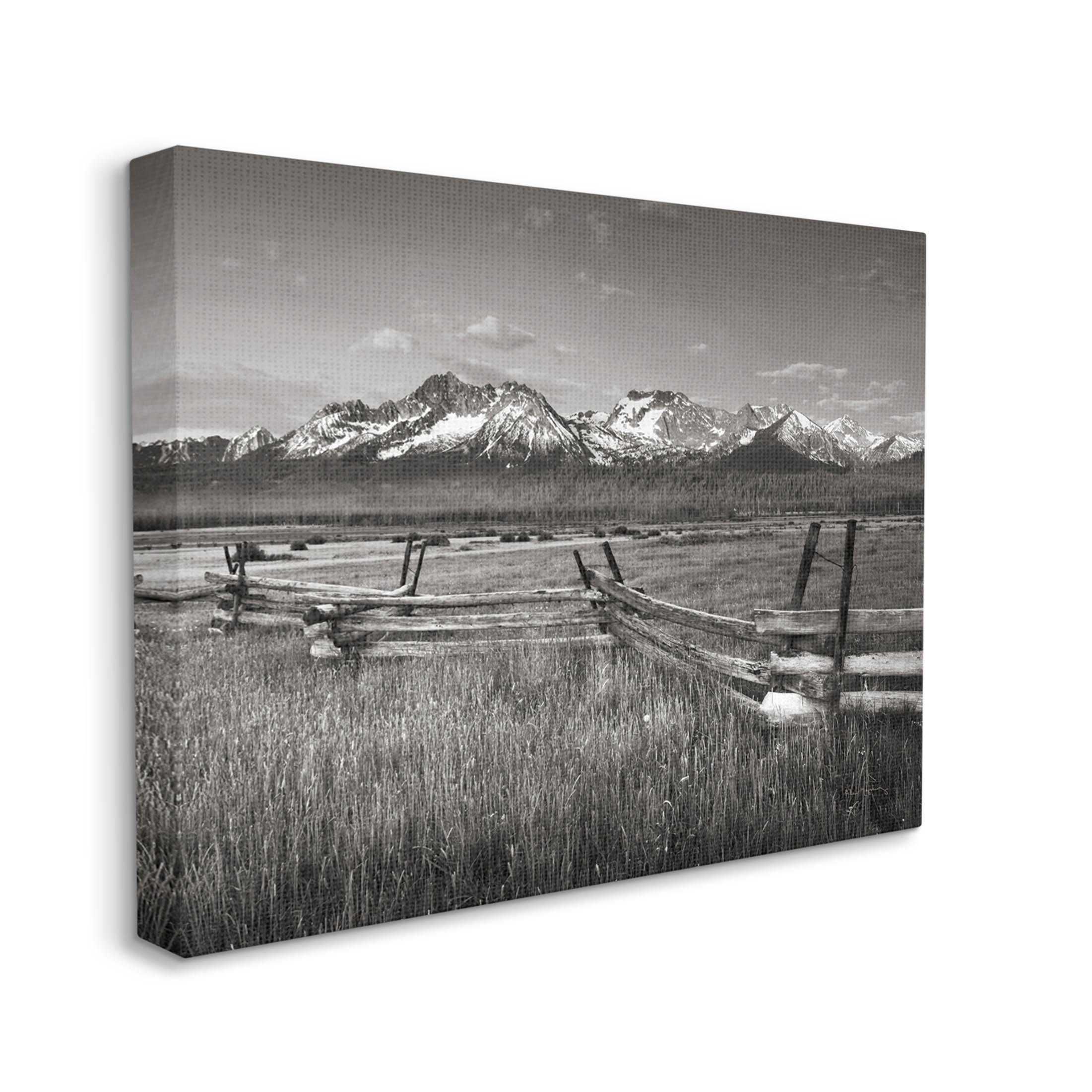 Stupell Industries Stanley Basin Fence Photography Photograph Gallery Wrapped Canvas Print Wall Art, Design by Alan Majchrowicz