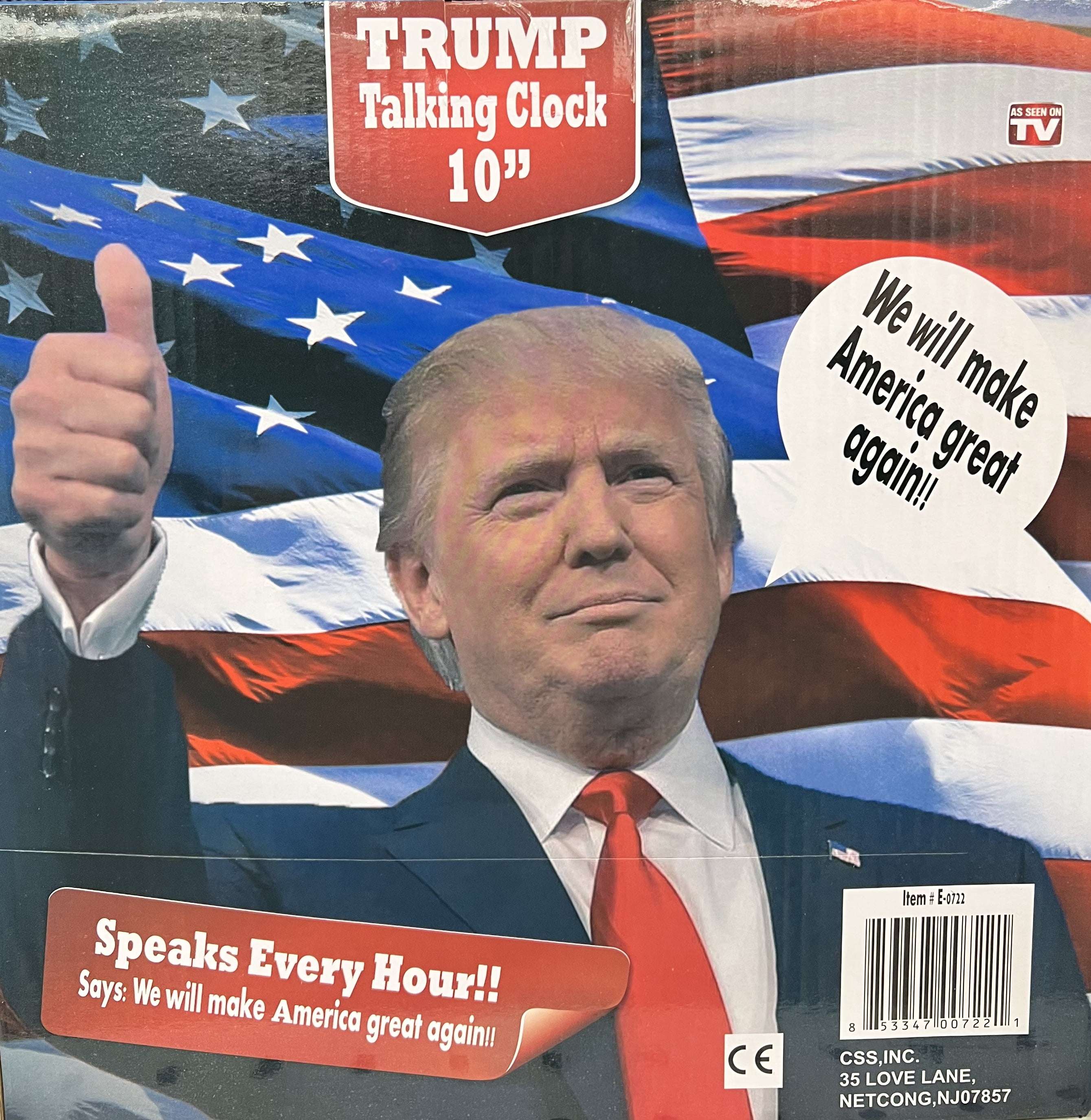 President Trump Talking Clock! Let's Make America Great Again!