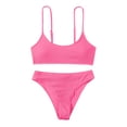 thumbnail image 1 of Conjunto de bikini de dos piezas cómodo con contraste de pecho alto para mujer OAVQHLG3B Store  lin121212, 1 of 4