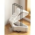 thumbnail image 4 of Duety Hanger Organizer Detachable Clothes Hanger Stacker Rack Metal Hanger Holder Stand Space Saving Clothes Hanger Storage Holds up 100 Wire Clothes Hangers for Closet Room, 4 of 8