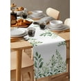 thumbnail image 6 of Ldtrchee Eucalyptus Leaves Table Runner 120 Inches, Sage Green Spring Summer Botanical Bed Runner Dresser Scarves Tabletop for Indoor Outdoor Parties/Ceremony/Banquet, 13"x 120", 6 of 8