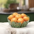 thumbnail image 5 of Mango Steam Decorative Centerpiece Fruit, Vegetable, & Candy Basket (Leaf, Green), 5 of 6