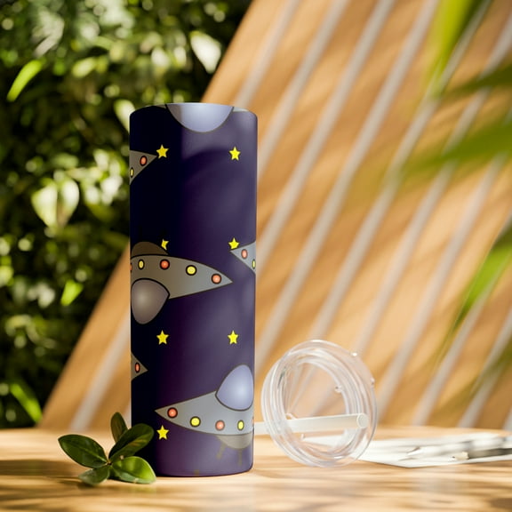 Skinny Tumbler with Straw, 20oz