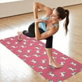 thumbnail image 6 of Pink Cartoon Unicorn Pattern Hot Yoga Mat Towel Non Slip for Hot Yoga - Quick-Drying Yoga Mat Cover with 4 Corner Pockets with Travel Bag - Hot Yoga Towel Non Slip 74"x26", 6 of 6