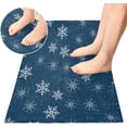 thumbnail image 4 of GZHJMY Christmas Snowflakes Bathroom Rug Mat,Soft and Absorbent Bath Mats Non-Slip Carpet Machine Washable Kitchen Mat for Bathroom, Tub and Shower 39x20in Carpet Runner, 4 of 7