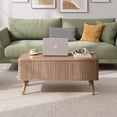 thumbnail image 5 of JOINICE Lift Top Coffee Table with Storage,Small Rectangle Center Table for Living Room,Oak, 5 of 7