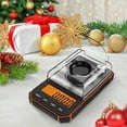 thumbnail image 2 of Báscula de precisión, 50 g/0,001 g, báscula de precisión de 0,001 g, báscula de cocina con pantalla LCD con peso de calibración de 50 g y pinzas electrostáticas naranja, 2 of 5