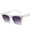 White, variant on Square Frame Sunglasses for Women UV Protection Lightweight Sun Glasses for Face Shape All-Match Sunnies for Women Retro Cat Eye Sun Glasses Vacation Photo Prop Blue One Size