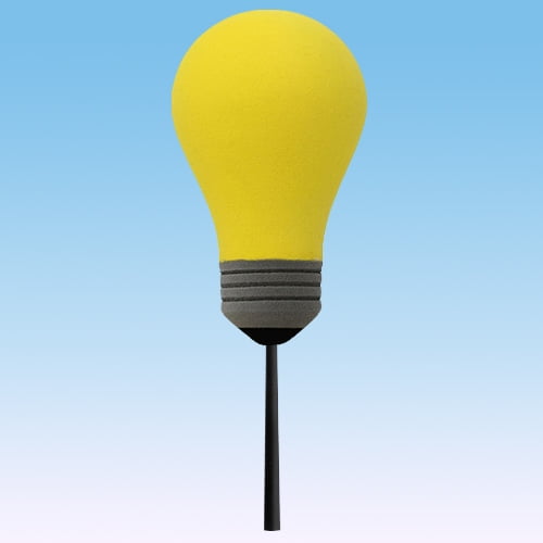 Coolballs Bright Idea Yellow Light Bulb Car Antenna Topper