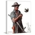 thumbnail image 2 of MARMONT HILL  - "Farmer and the Bird" by Norman Rockwell Painting Print on Canvas - Multi-Color 30 x 36, 2 of 5