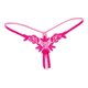 thumbnail image 5 of Bragas de encaje huecas para mujer que abren tangas con de cuerdas bragas bragas ropa interior - Rosado Un tamaño Soledad Bragas sin entrepierna para mujer, 5 of 5