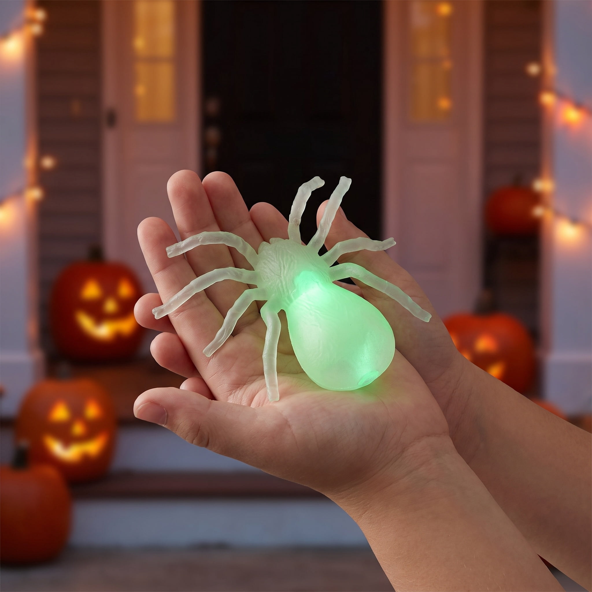 Glow Spider Party Favor, Green, Halloween by Way To Celebrate