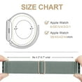 thumbnail image 2 of Recoppa Stretchy Nylon Solo Loop Bands Compatible with Apple Watch 38mm 40mm 41mm 42mm 44mm 45mm, Adjustable Braided Sport Elastic Straps Women Men Wristbands for iWatch Series 7/6/5/4/3/2/1 SE, 2 of 8