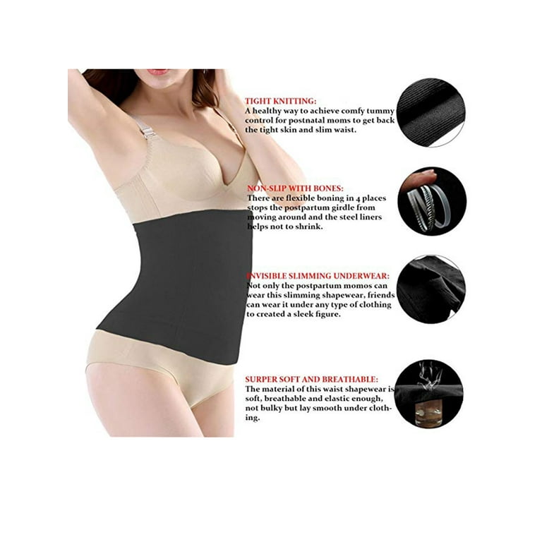 Waist Trainer for Women Under Clothes Waist Wraps for Stomach Hide Belly  Fat Invisible Tummy Wraps