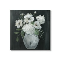 Stupell Industries Classic Flower Arrangement White Varied Hanging Petals Painting Gallery Wrapped Canvas Print Wall Art, Design by Nan