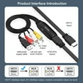 thumbnail image 4 of KOMI HDMI to RCA Converter, HDMI to RCA Cable, HDMI to AV Adapter Cable,Supports PAL/NTSC,for PS4, Roku, Chromecast, Apple TV, PC, Laptop, Xbox, HDTV, DVD Etc（Includes HDMI, AV cable）, 4 of 9