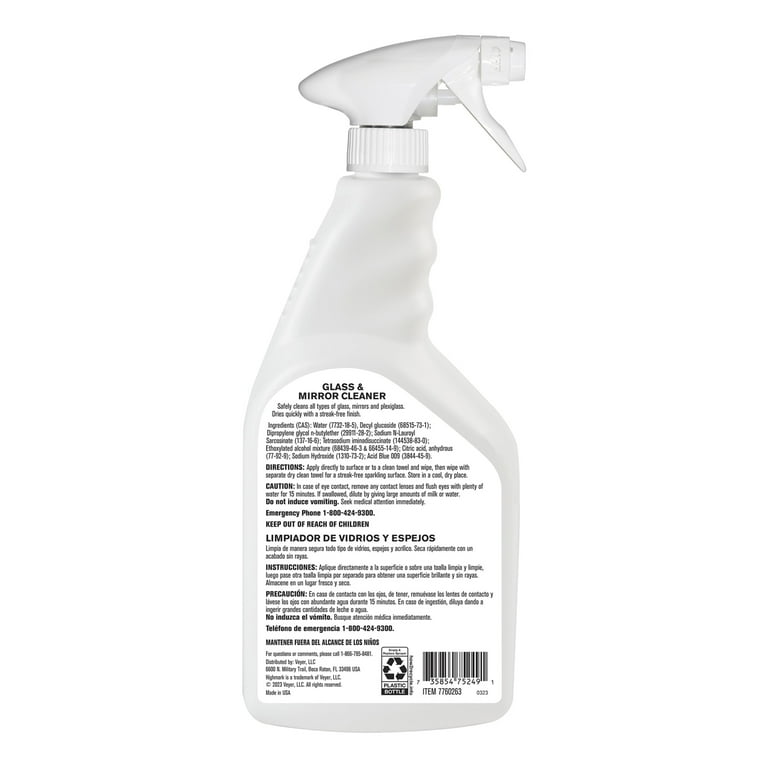 Highmark Eco Glass and Mirror Cleaner, 32 oz, Case of 12 Bottles