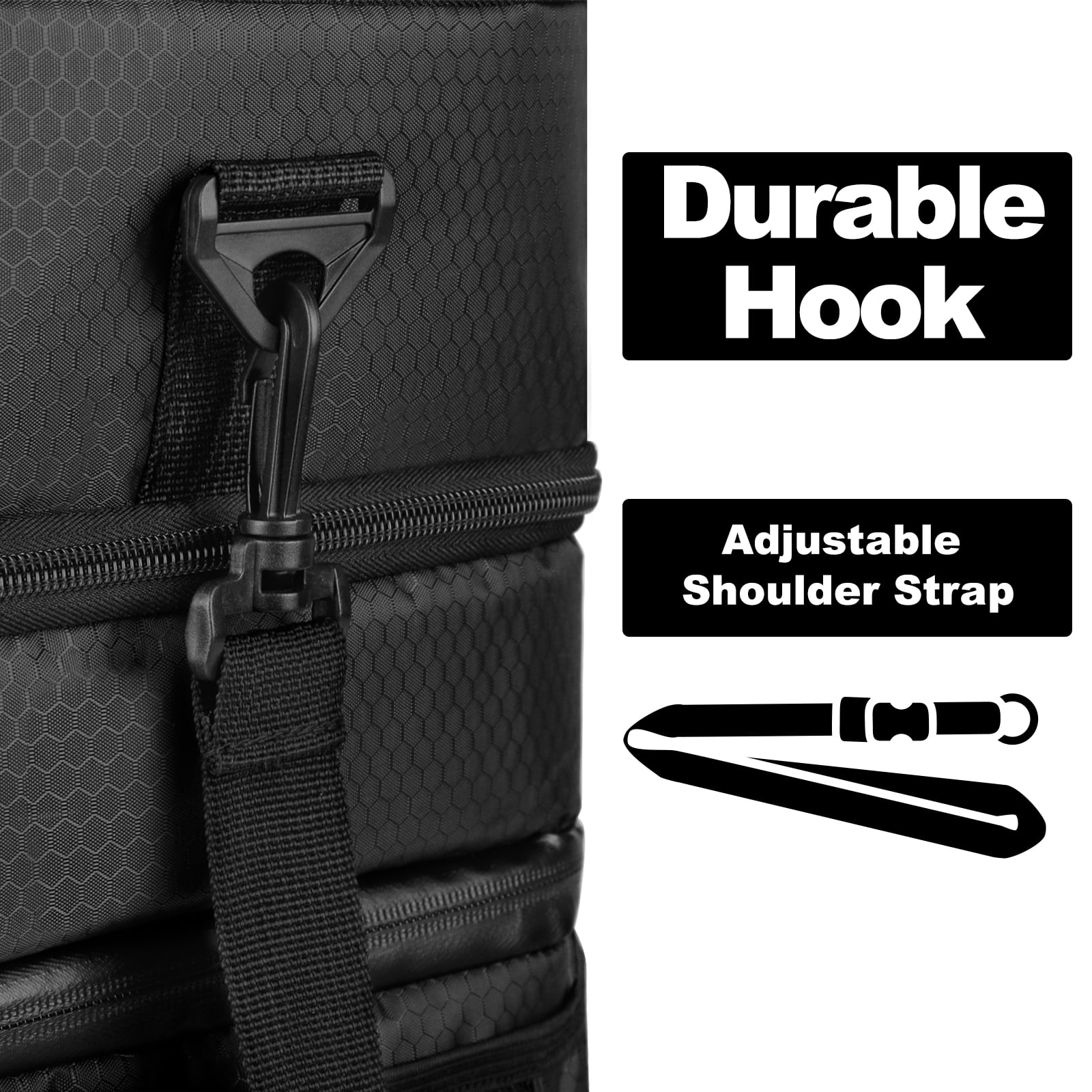 INSMEER Insulated 21 Qt Lunch Bag for Men, Leakproof with 3 Compartments, for Work, Beach, Picnic