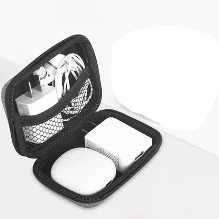 Electronic Organizer Travel Cable Organizer Bag Pouch Electronic Accessories Carry Case Portable Waterproof Double Layers Storage Bag for Cable Cord Charger Phone Earphone