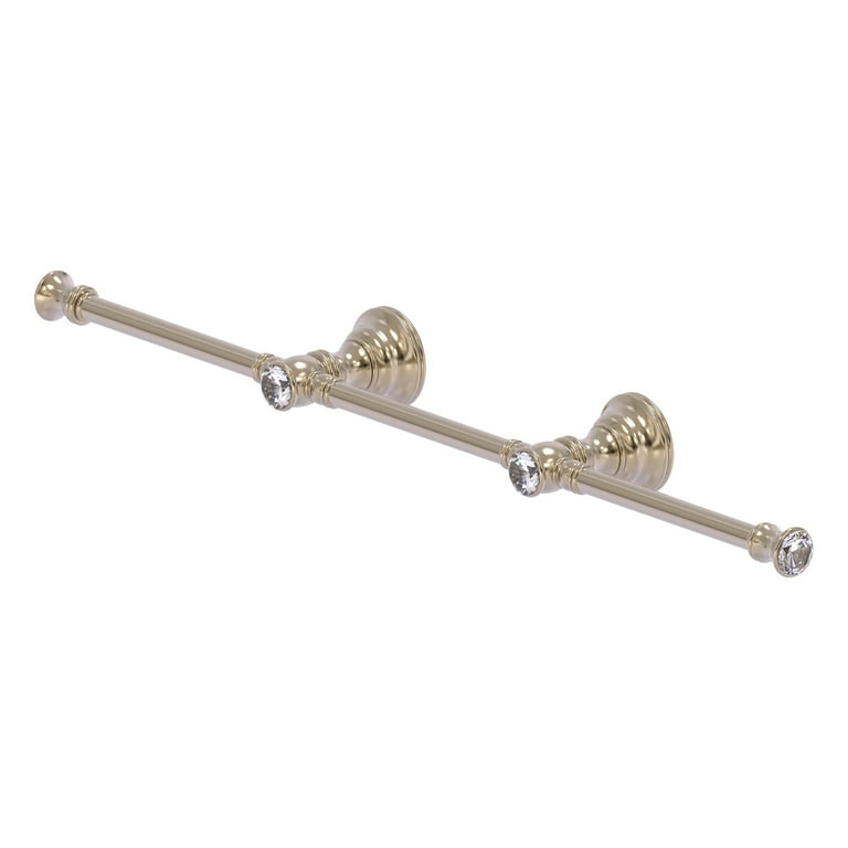 Carolina Crystal Collection 3 Arm Guest Towel Holder in Antique