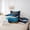 Blue A, variant on Homewish Happy Halloween Letter Print 7-Piece Twin Bedding,Pumpkin Lantern House Monogrammed B Bedding Comforter Set,Halloween Reversible