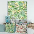 thumbnail image 2 of Designart 'Yellow Flowers and Tropical Foliage XIV' Modern Framed Canvas Wall Art Print, 2 of 5