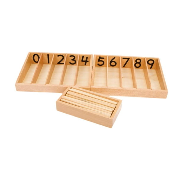 Caja de husillo Montessori, juguete de madera, juguete matemático preescolar, material matemático, herramienta de aprendizaje temprano para niños