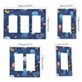 thumbnail image 2 of Yayeee Rocker Switch Wall Plate 1-Gang 4.6"x2.9" Home Decorative Outlet Cover, Blue Jellyfish, 2 of 6