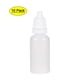 thumbnail image 1 of Botella de gotero de plástico Uxcell de 15ml/0.5 oz de boca pequeña blanca, 10 unidades, 1 of 6