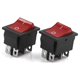 thumbnail image 1 of DC 12V 20A On/Off DPST 6 Pin Conmutador Rojo Interruptor Basculante para Vehículo Coche, 1 of 2