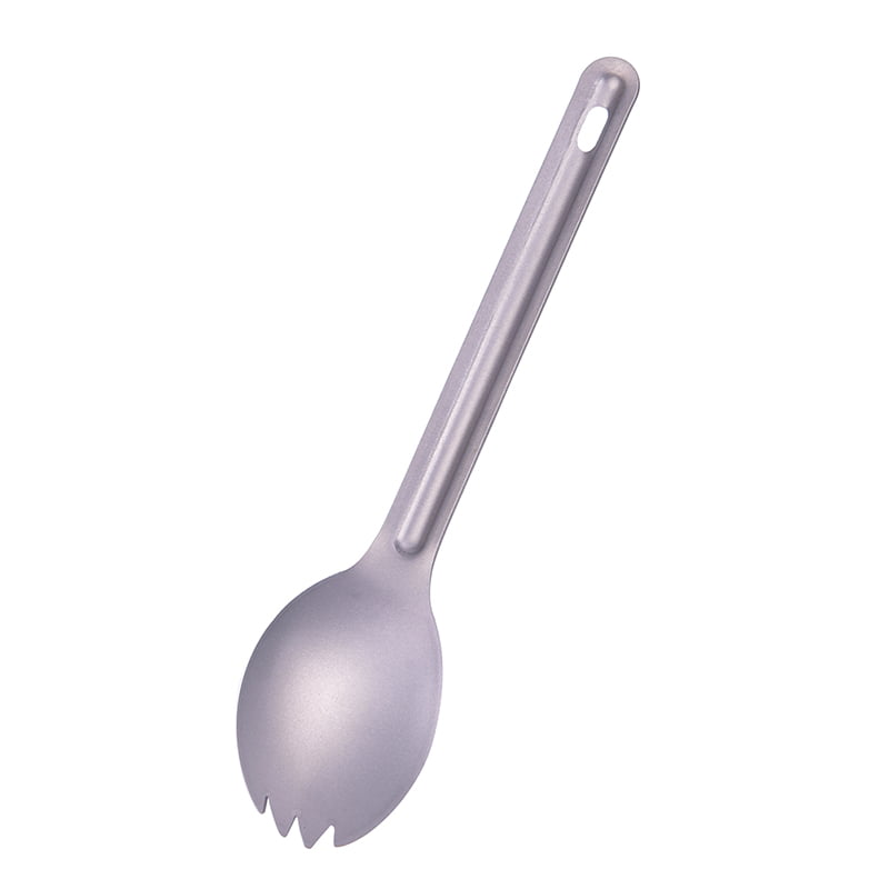 Outdoor Titanium Spork Long Handle Spoon Fork Portable Spork Cutlery ^P 
