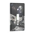 thumbnail image 2 of Yayeee Toggle Light Switch Wall Plate 1-Gang 4.5"x2.7" Home Decorative Outlet Cover, Space Earth, 2 of 7