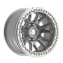 17x9 Fittipaldi FB151M BEADLOCK Silver Wheel 5x5 (-38mm)