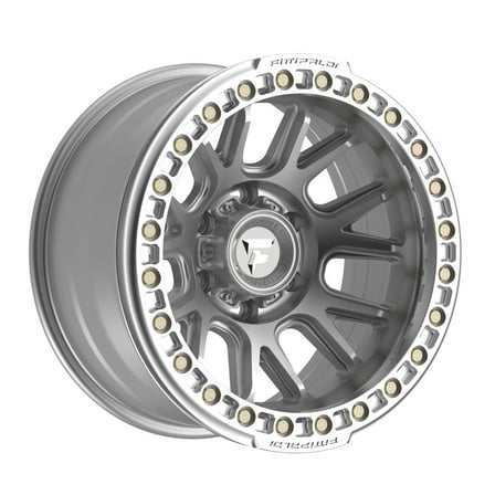 17x9 Fittipaldi FB151M BEADLOCK Silver Wheel 5x5 (-38mm)