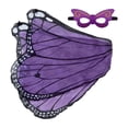 thumbnail image 2 of Disfraz de mariposa Salvador Ala de vestuario Princesa Hada Púrpura Negro, 2 of 9
