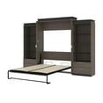 thumbnail image 6 of Atlin Designs 124" Queen Murphy Bed and 2 Bookcases with Drawers in Bark Gray, 6 of 13