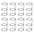 thumbnail image 1 of Binder Rings, Foldable Electroplated Metal Connected Rings DIY  For Desk Calendars For Photo Albums For Hand Book Gold,Silver,Black, 1 of 8