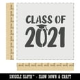 thumbnail image 2 of Class of 2021 with Graduation Hat DIY Cookie Wall Craft Stencil - 9.0 Inch, 2 of 5