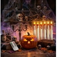 thumbnail image 4 of Roiihwy Halloween Candles, Flameless Taper Candles with Remote, 10 inch Real Wax Battery Operated LED Warm Wick Flickering Window Candles for Halloween Party Wedding Decor, 4 of 7