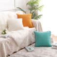 thumbnail image 6 of Throw Pillow Covers Decorative Soft Corduroy Square Pillowcase Cushion Cover for Couch Sofa Bedroom Living Room Outdoor 18x18 Inch Set of 2, 6 of 8