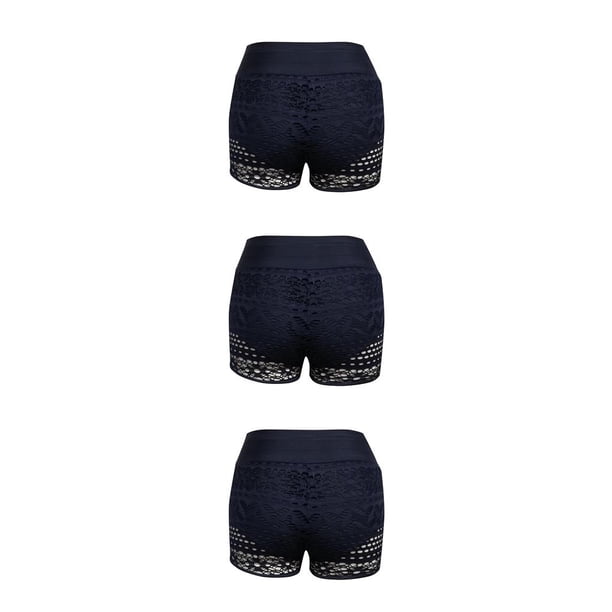 Advancent Traje de baño de talle alto para mujer Pantalones de baño Ropa de playa Natación Viajar S S 3Conjunto