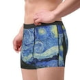 thumbnail image 4 of Disketp The Starry Night Men'S Boxer Briefs,Soft And Breathable Cotton Underwear With Comfortflex Waistband, 4 of 9