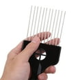 thumbnail image 3 of Hair Pick, Metal Pick Comb, Detangle Wig Braid Hair Styling Comb, Hair Comb Pick(1 pack), 3 of 9